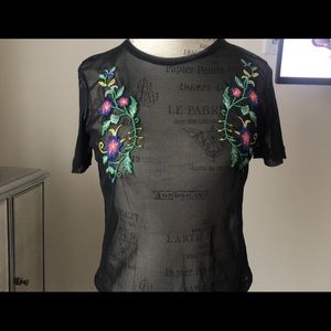 Zara mesh tee
